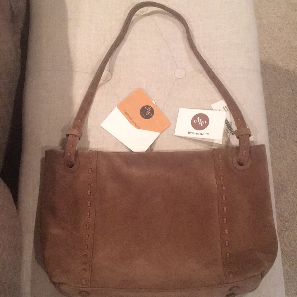 Authentic Monsac Nature Friendly Leather Handbag